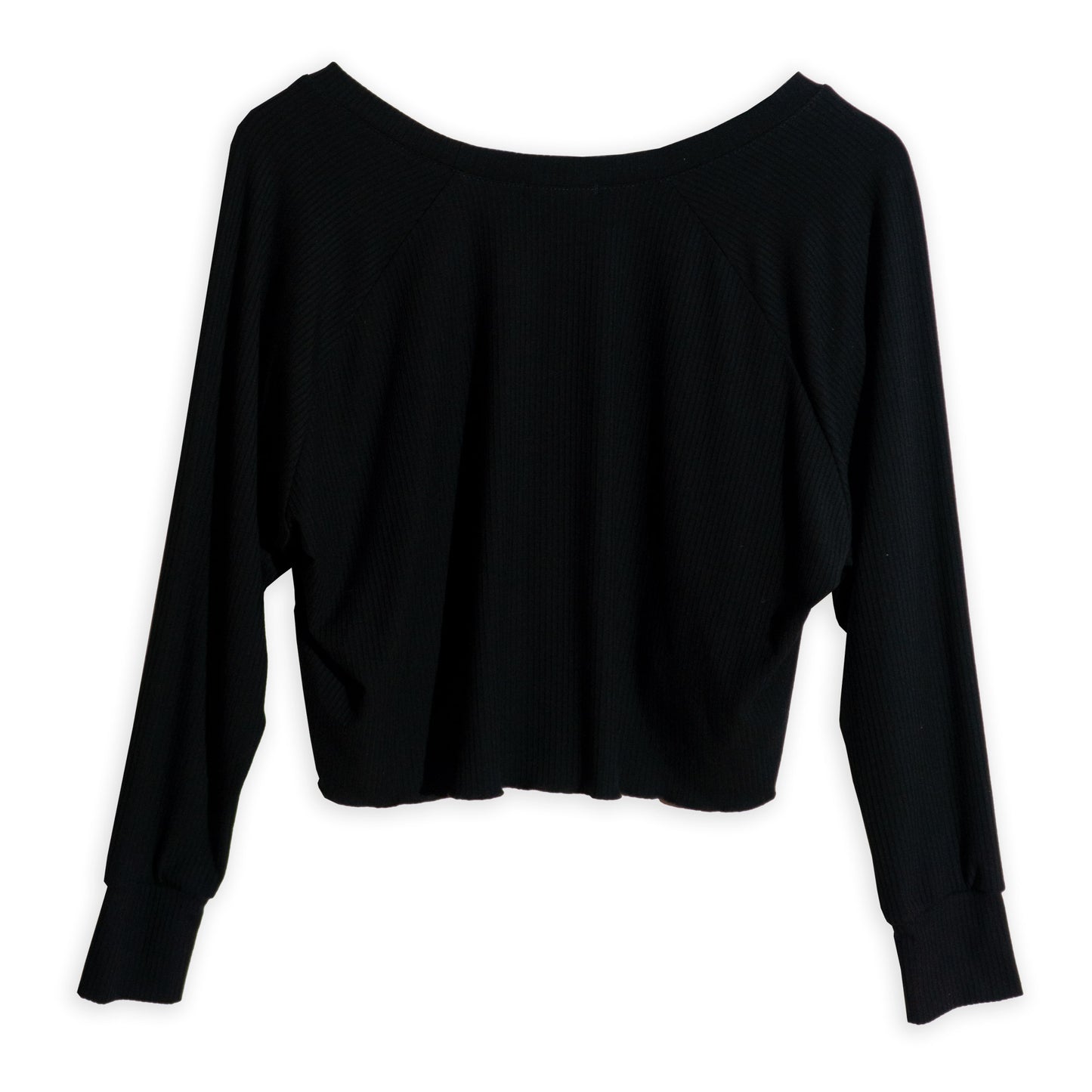 Black crop top (back)