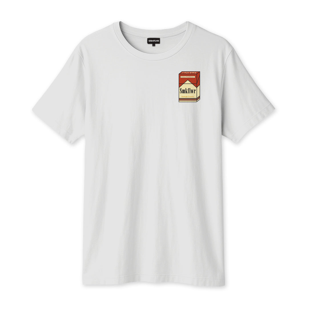 Optic White tee with On Fire art (front)