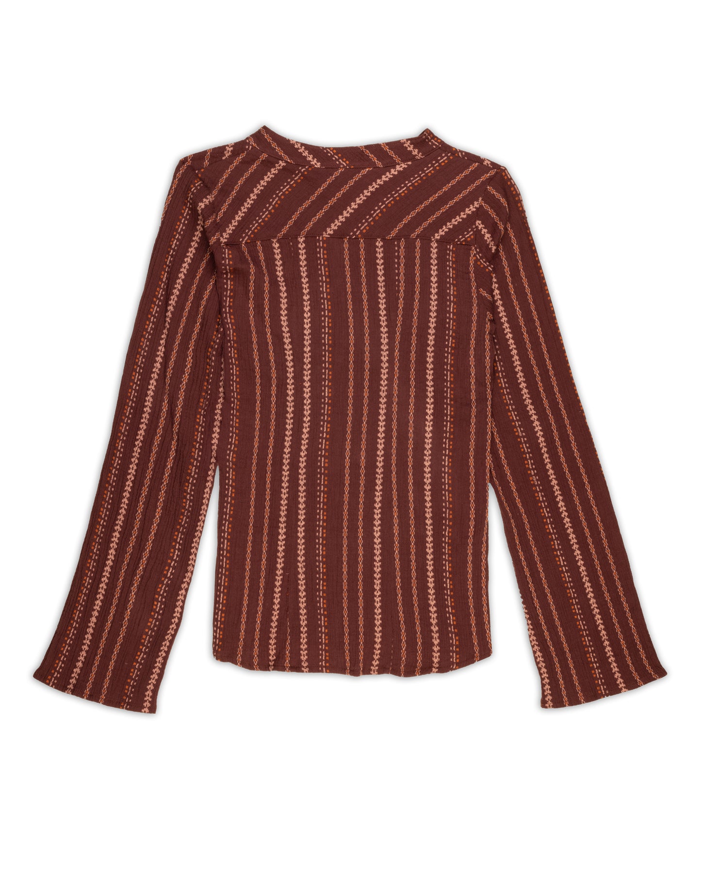 Pretty Blouse - Burgundy Stripe