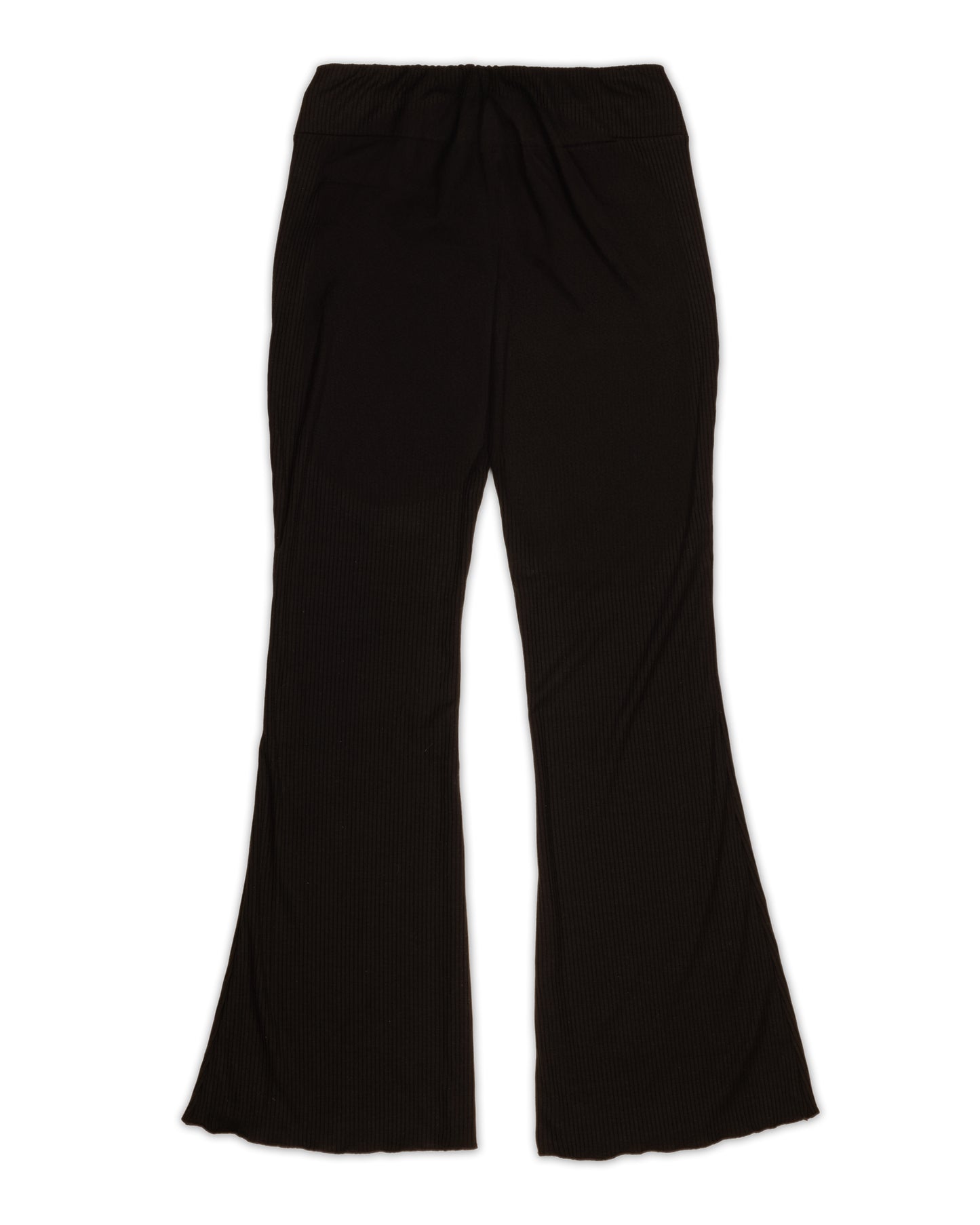 Wide-Leg Rib Drawstring Pant