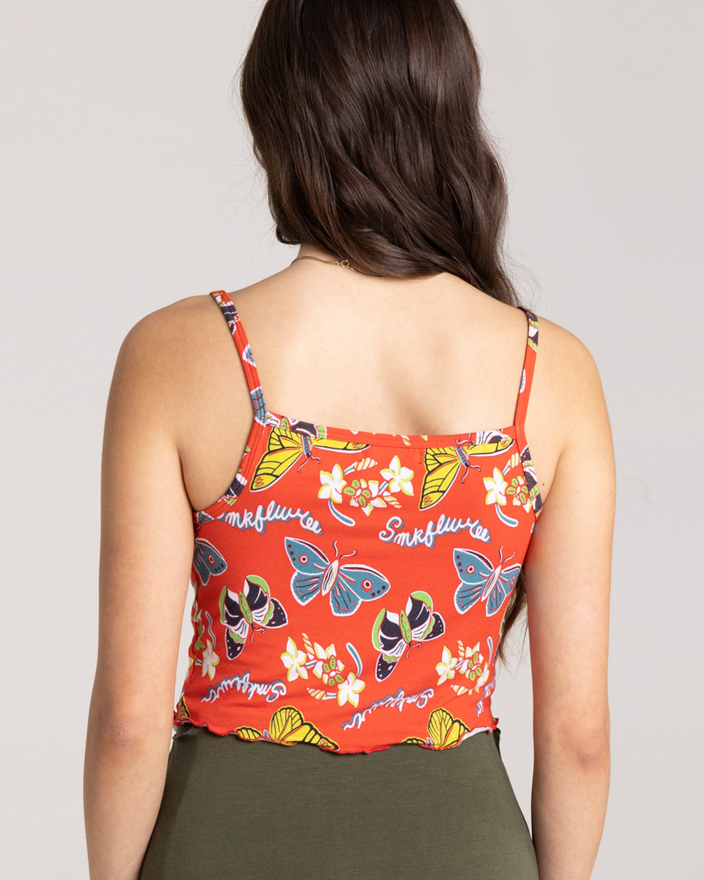 Cropped Cami - Butterflies