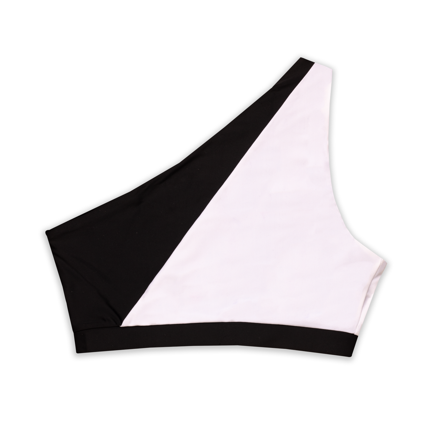 B&W One Shoulder Two-Piece (Top)