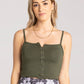 Cropped Cami - Olive